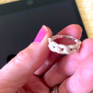 Rare signed RJ sterling Silver Ring.